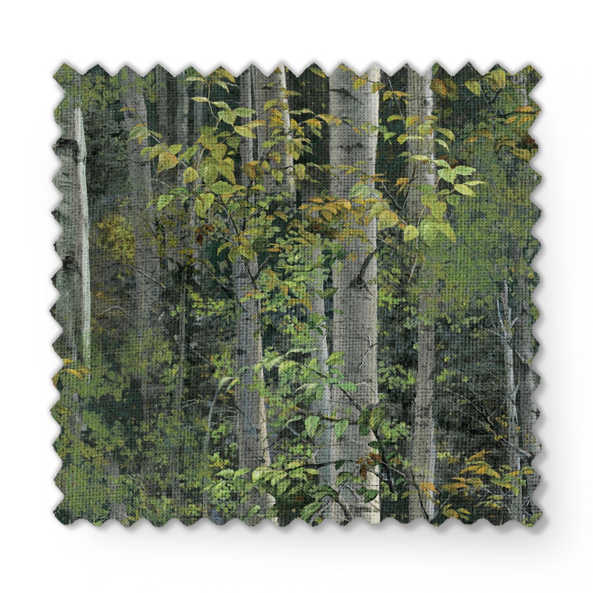 Wild Wings Reluctant Companion Birch Woods Fabric