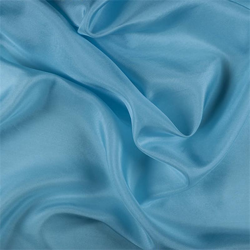 2 1/2 YD PC-Runway Silks Aqua Silk Habotai Fabric - Reorderable