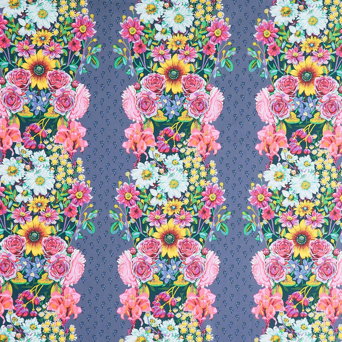 Goodness Gracious - Beata's Garden Steel Yardage