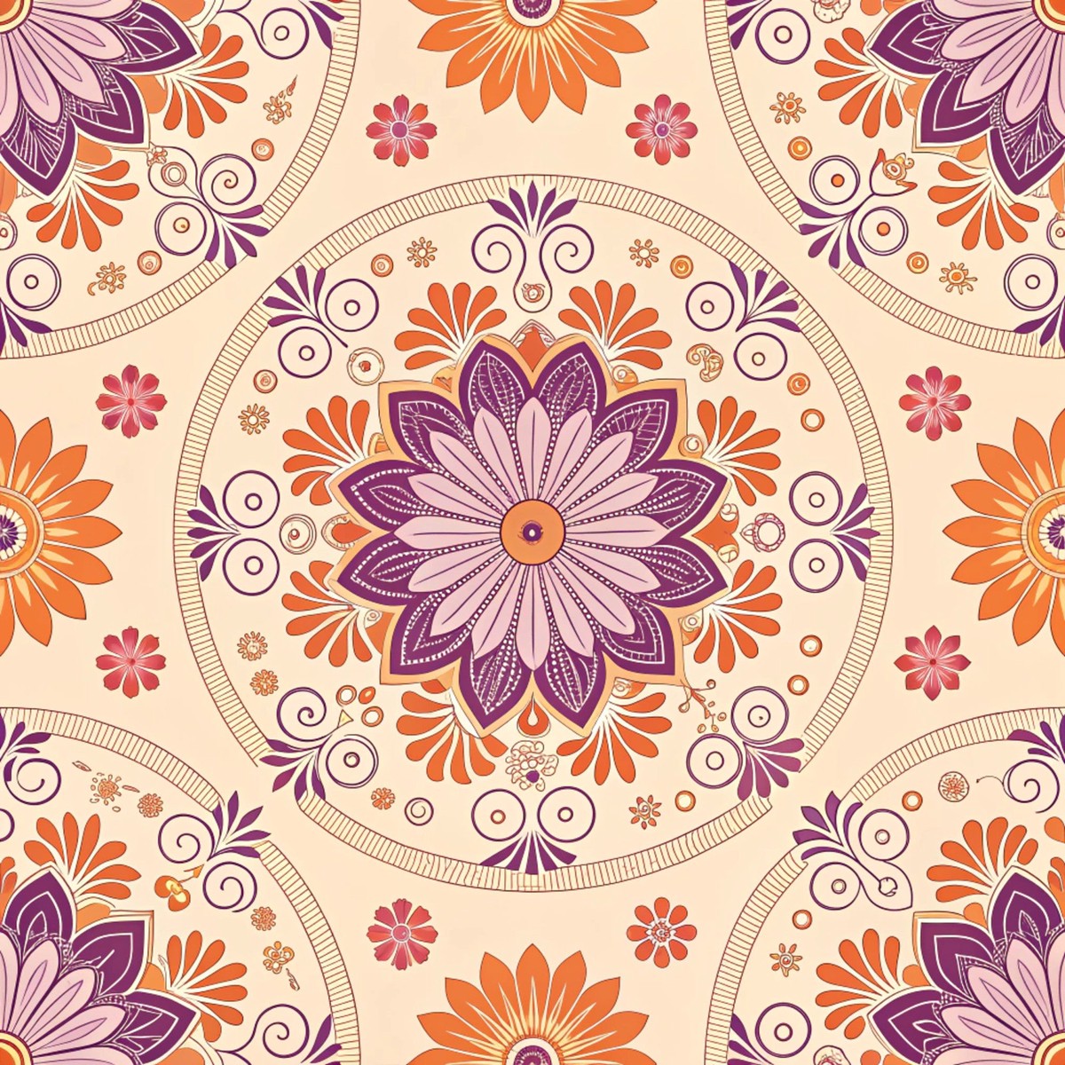 Groovy Time Pattern 30 Quilting Cotton Fabric