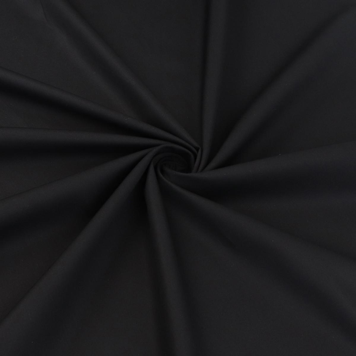 Organic Cotton Poplin - Black