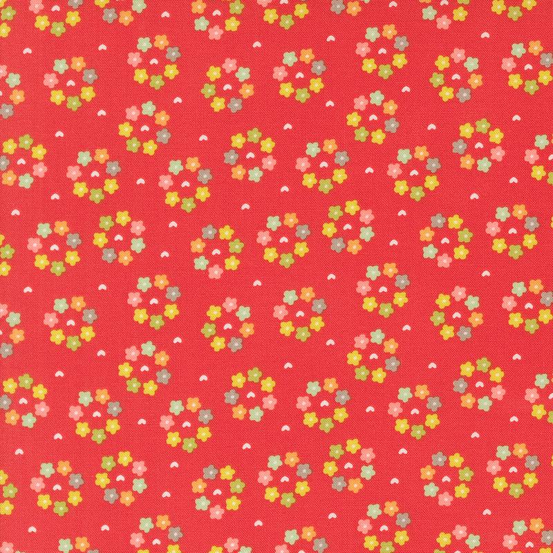 Raspberry Summer Quilt Fabric - Rosy in Raspberry Red - 37695 13