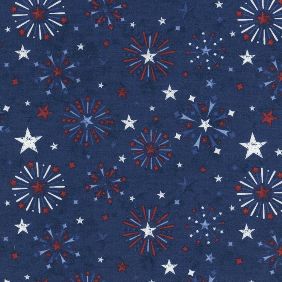 Wilmington Prints - 49363 434 Fireworks All Over Navy