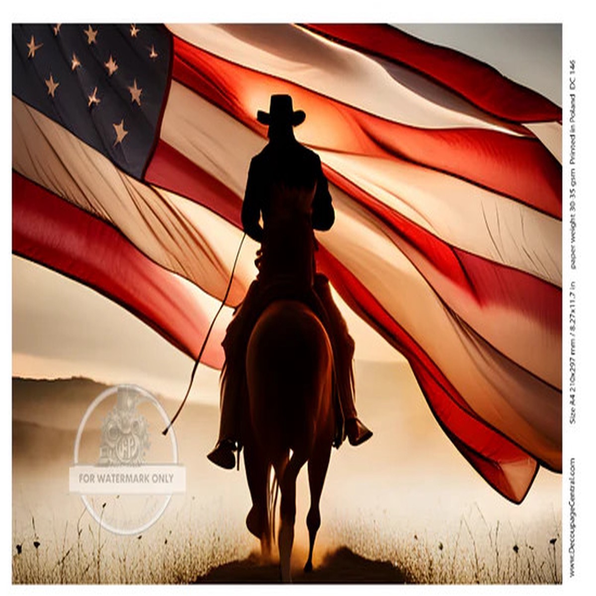 Rice Paper - The Ultimate Cowboy Flag Redux A4