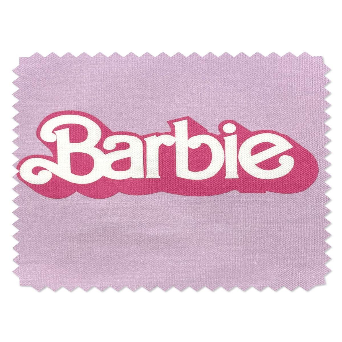 '80s Barbie Logo' Fabric by Barbie - Lavender