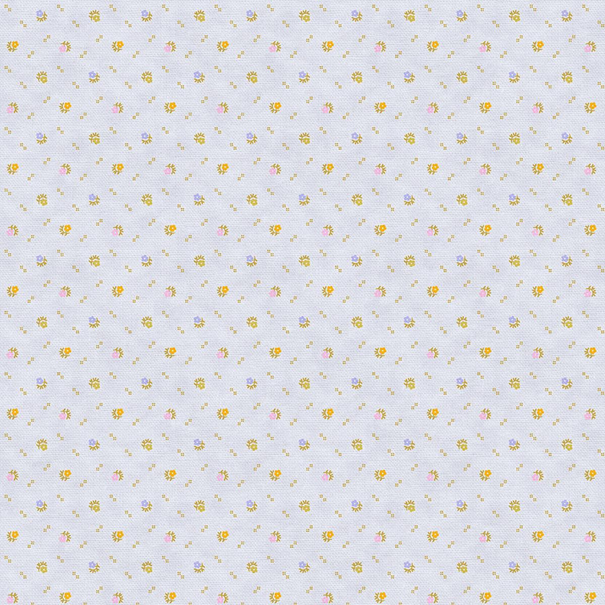 Dots and Diamonds - Blue Multi - Quilting Cotton