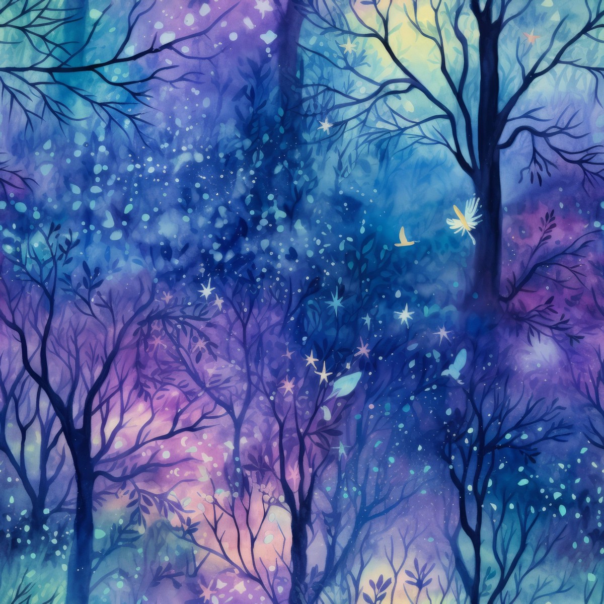 Fantasy Forest Pattern 30 Quilting Cotton Fabric