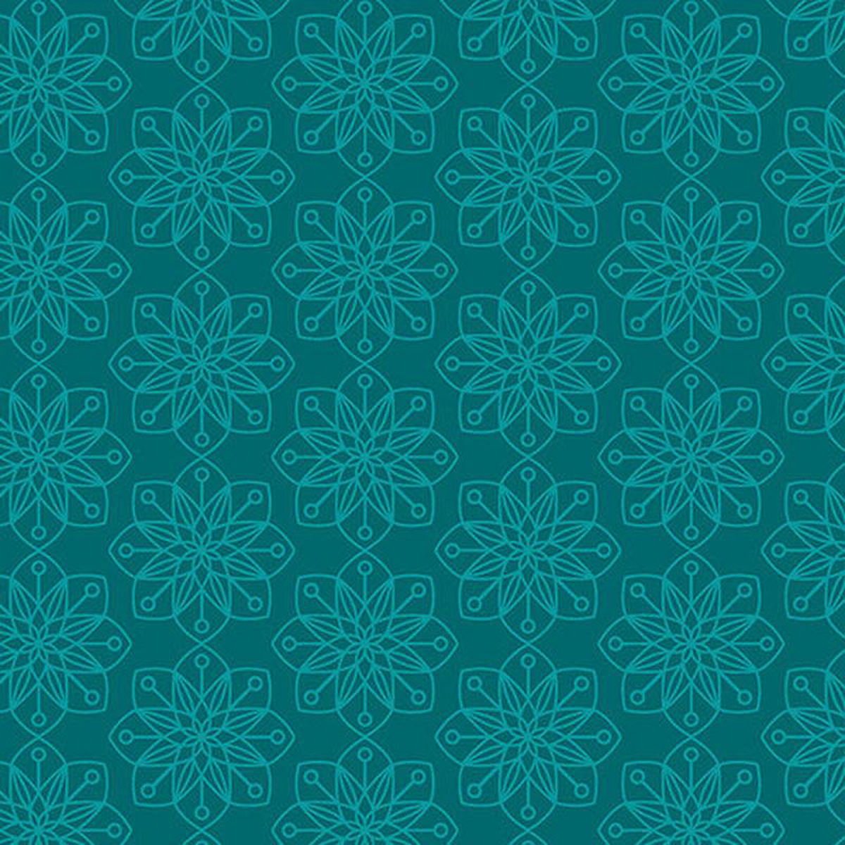 Snow Fall 17043-84 Amaryllis Teal
