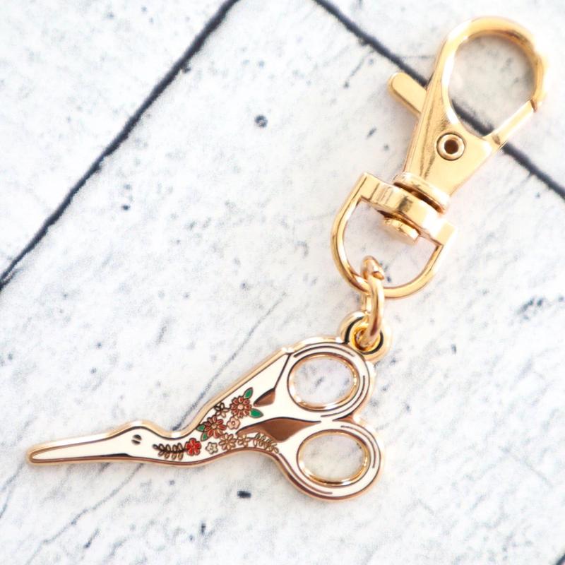 Embroidery Scissors Enamel Charm
