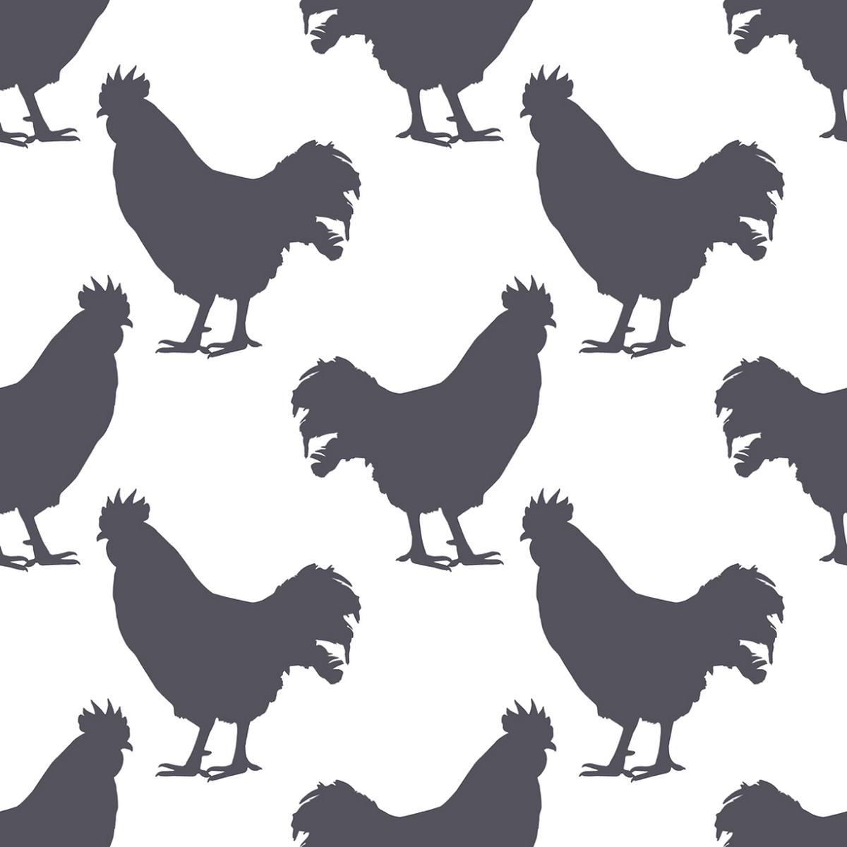 Digitally Printed Rooster Fabric
