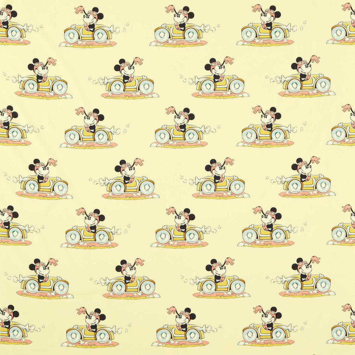 SANDERSON Minnie On the Move Fabric Kids Sherbet - DDIF227148