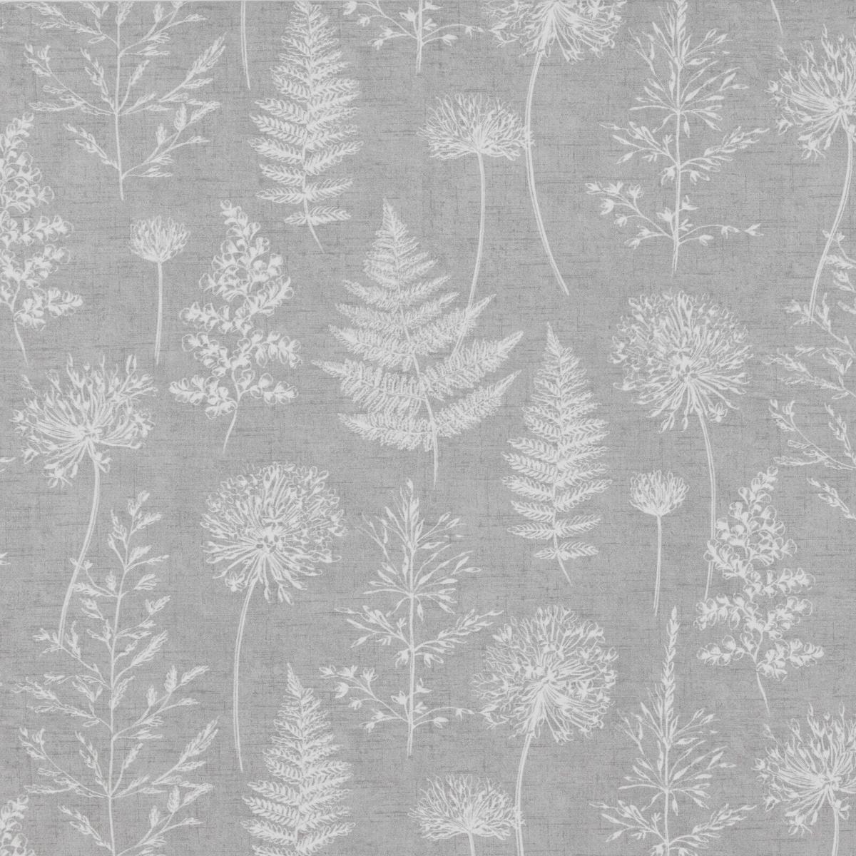 3.6 Metres iLiv Chervil Dove Grey Cotton Curtain Upholstery Cushion Blind Fabric