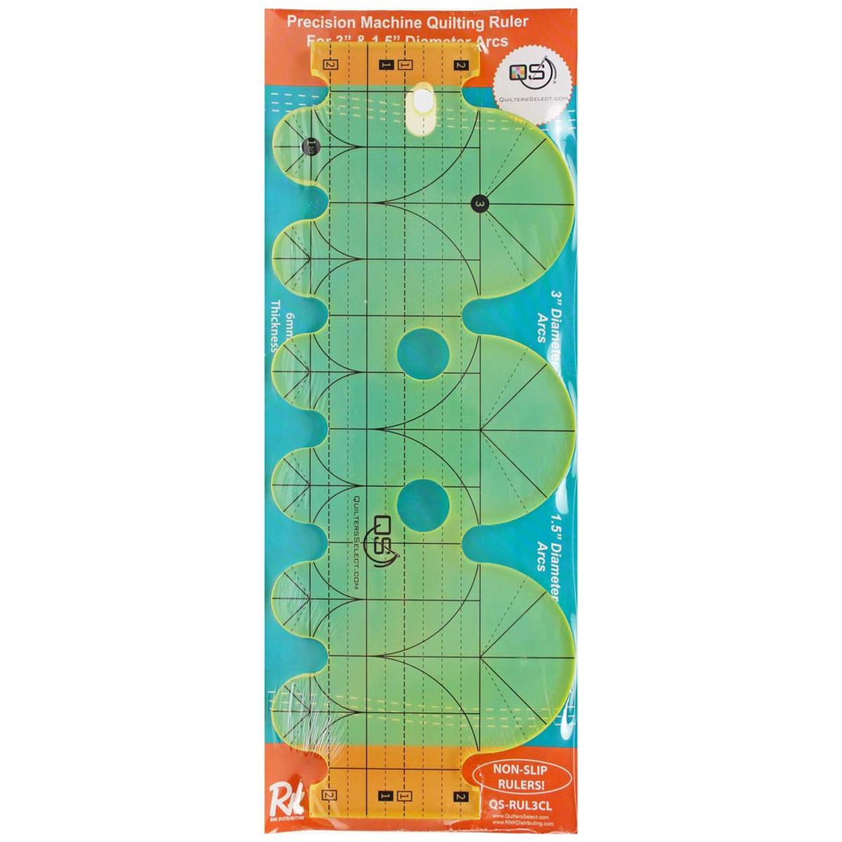 Machine Quilting Ruler 3in & 1-1/2in