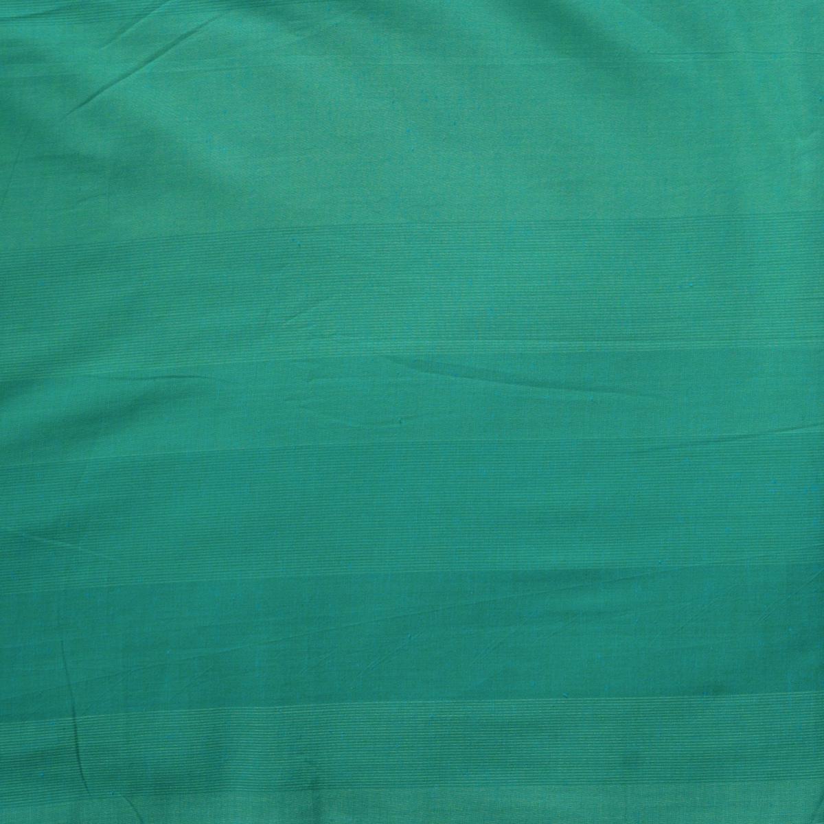 Pure Cotton Handloom Multi Shades Of Sea Green Fabric