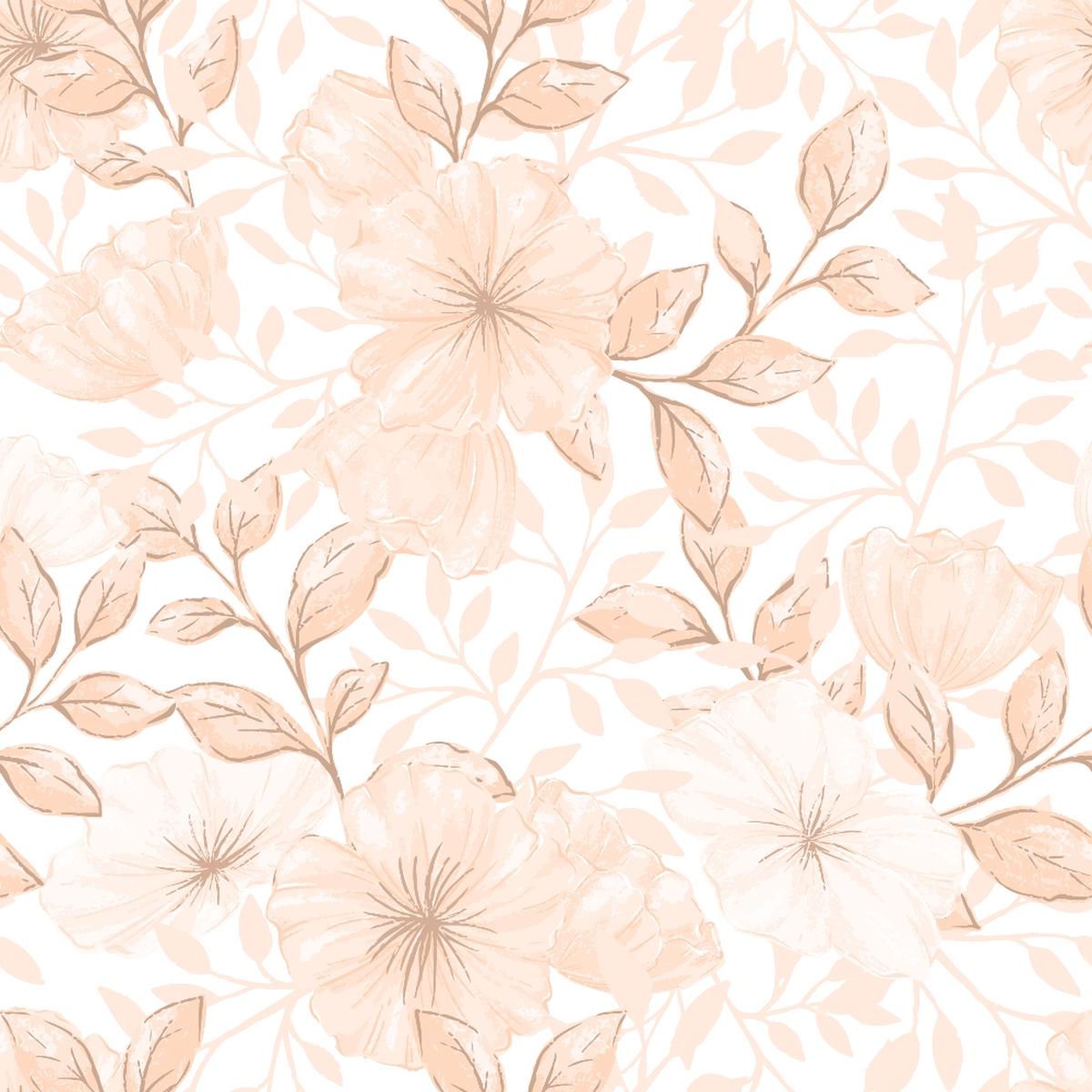 Country Flowers Pattern 22 Quilting Cotton Fabric