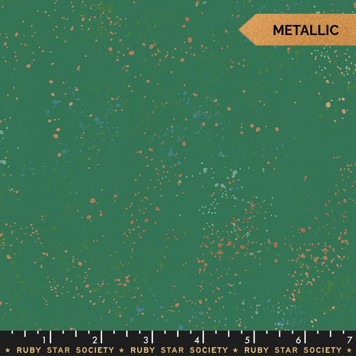 Metallic Emerald Green by Rashida Coleman Hale of Ruby Star Society for Moda (14 yard)