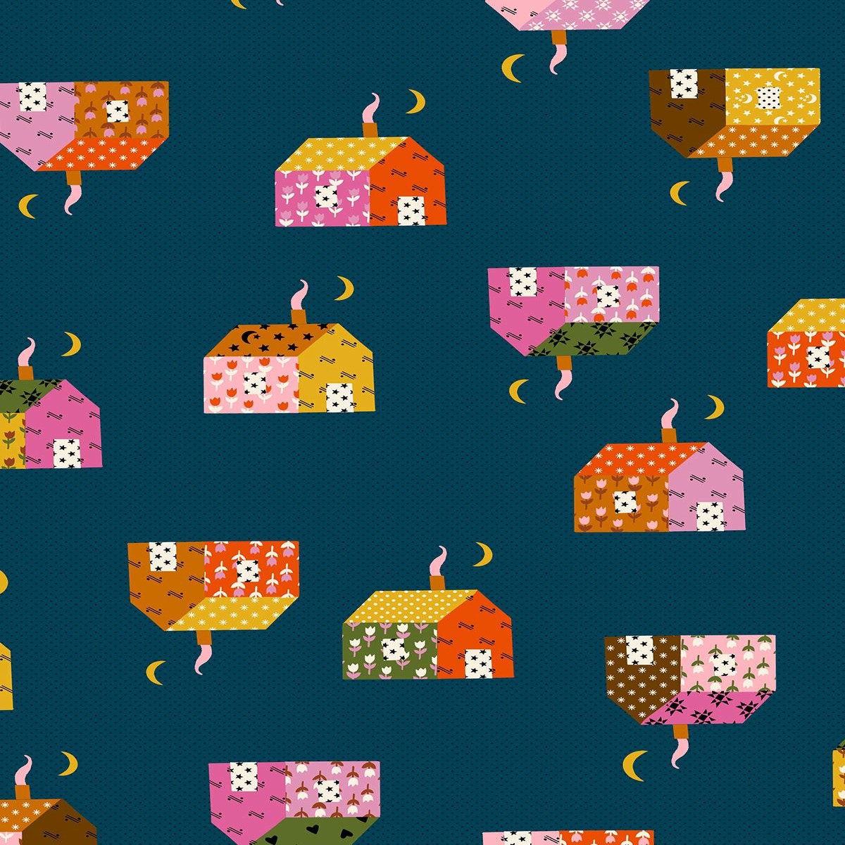 Mystic Fable Little Houses By Alexia Abegg Of Ruby Star Society For Moda Galaxy