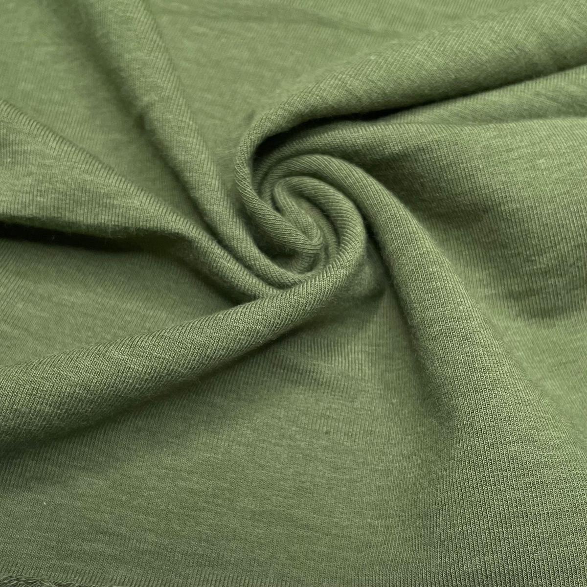 PNW Greenery - French Terry Bamboo/Cotton Knit - Green - 0.55M Bundle