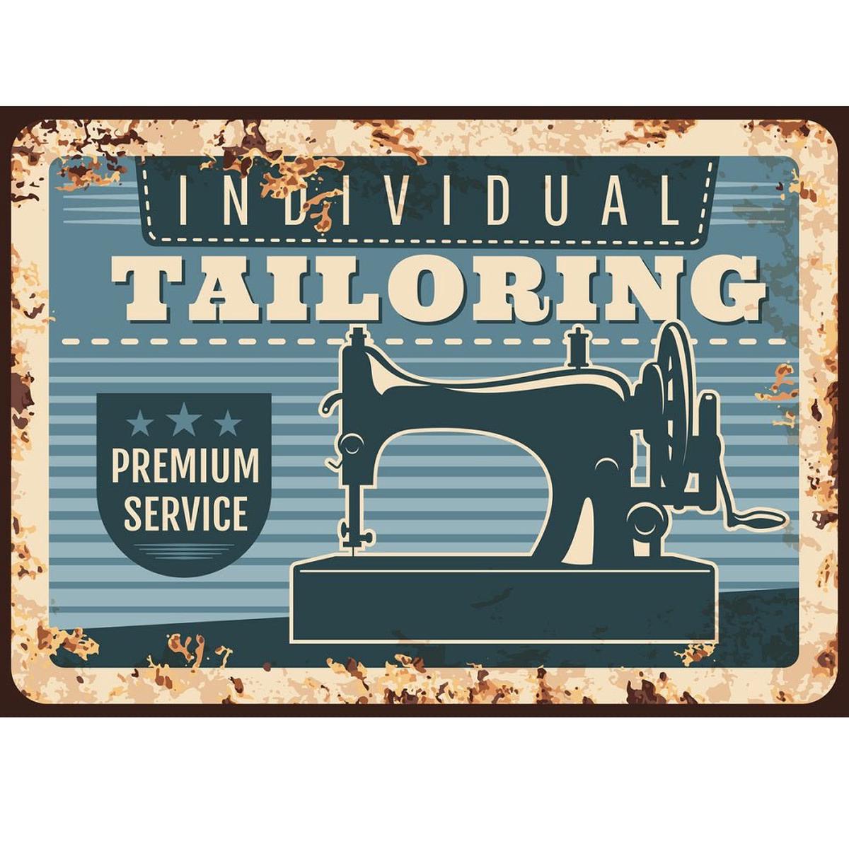 Individual Tailoring Retro Sign Fabric Panel