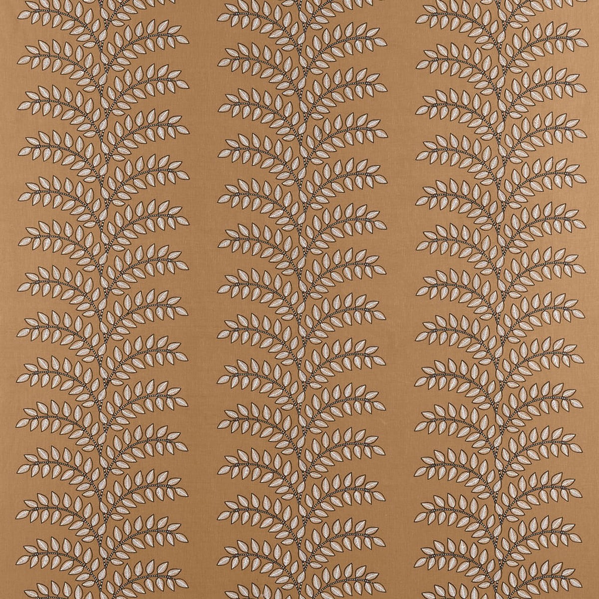 Frondescence Embroidery Copper AW16106 by Thibaut Fabric