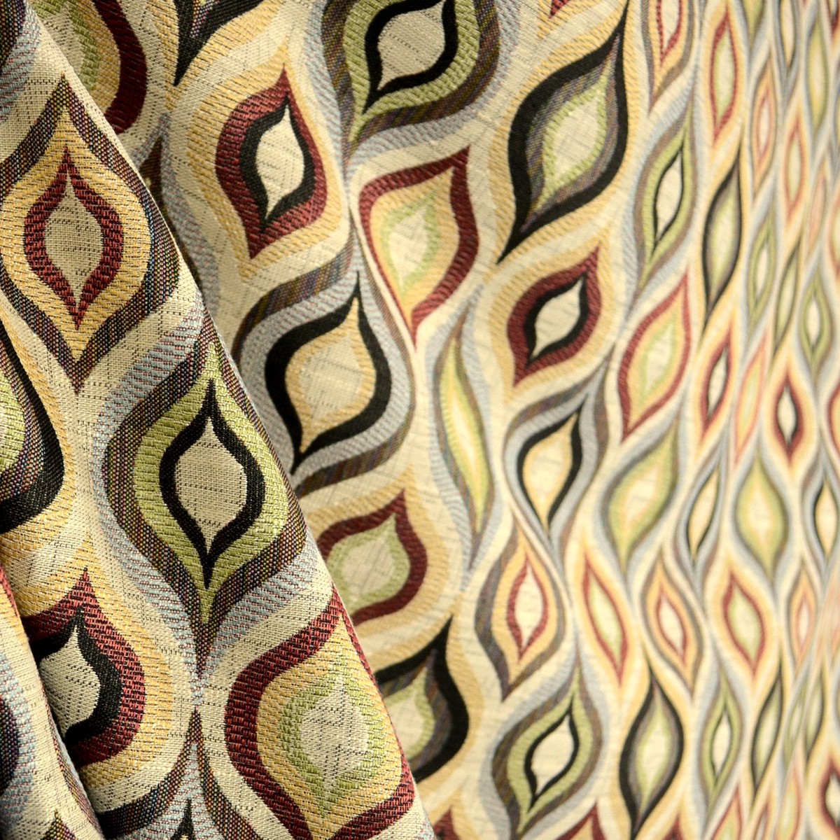 Garrett Redstone Geometric Trellis Fabric