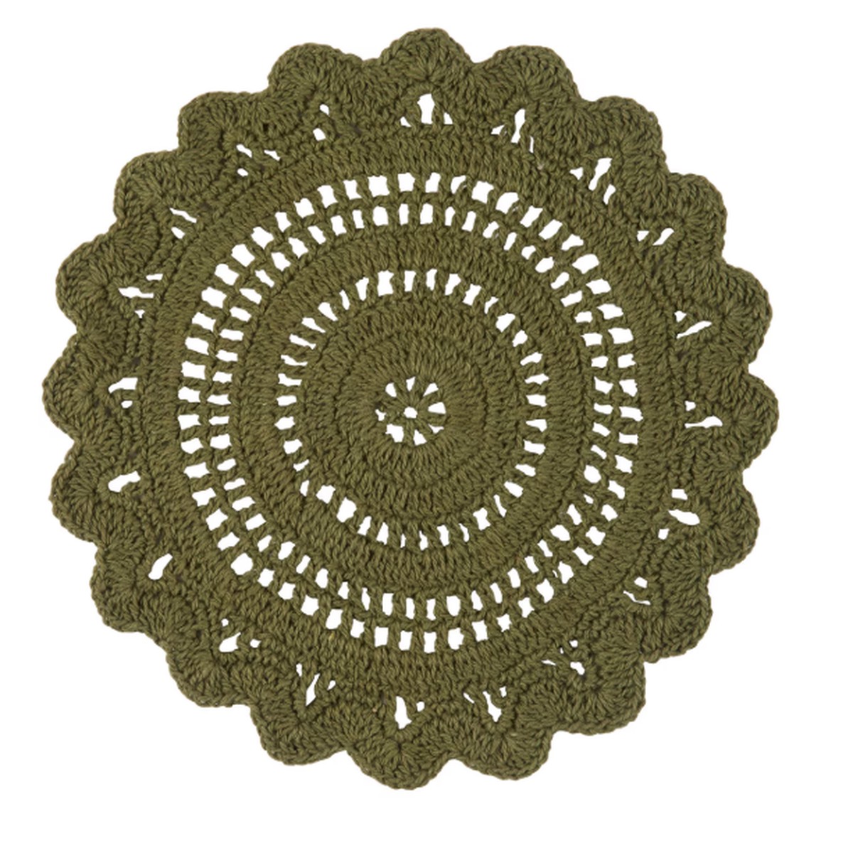 Addison Crochet Trivet - Matcha Green