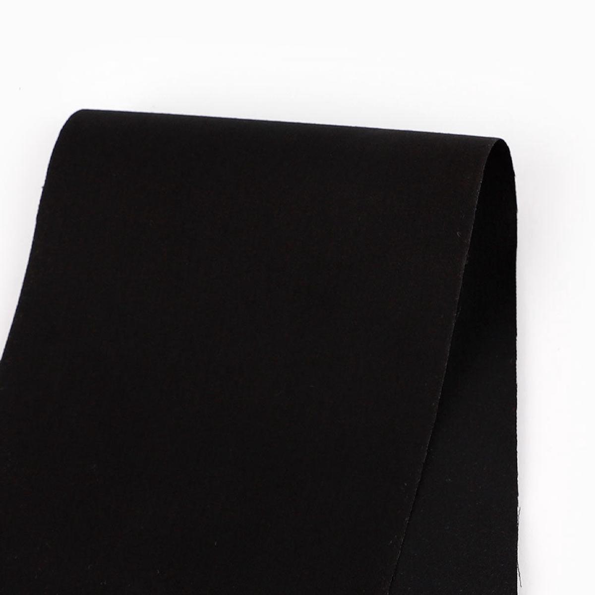 Stretch Cotton/Nylon Sateen - Black