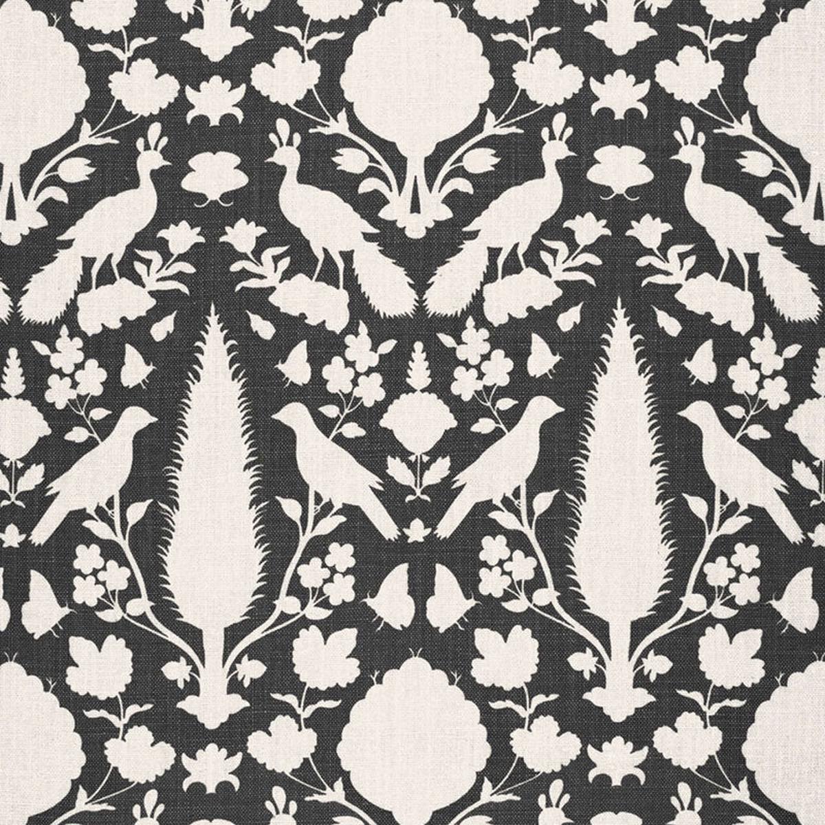 Chenonceau Charcoal Fabric