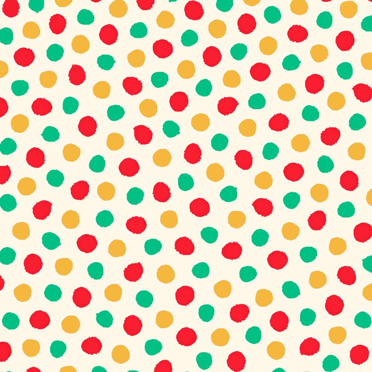 SALE Vroom Vroom Dots 30831 Cream E - - QT Fabrics - Small Irregular Dot Circles Spot - Quilting Cotton Fabric