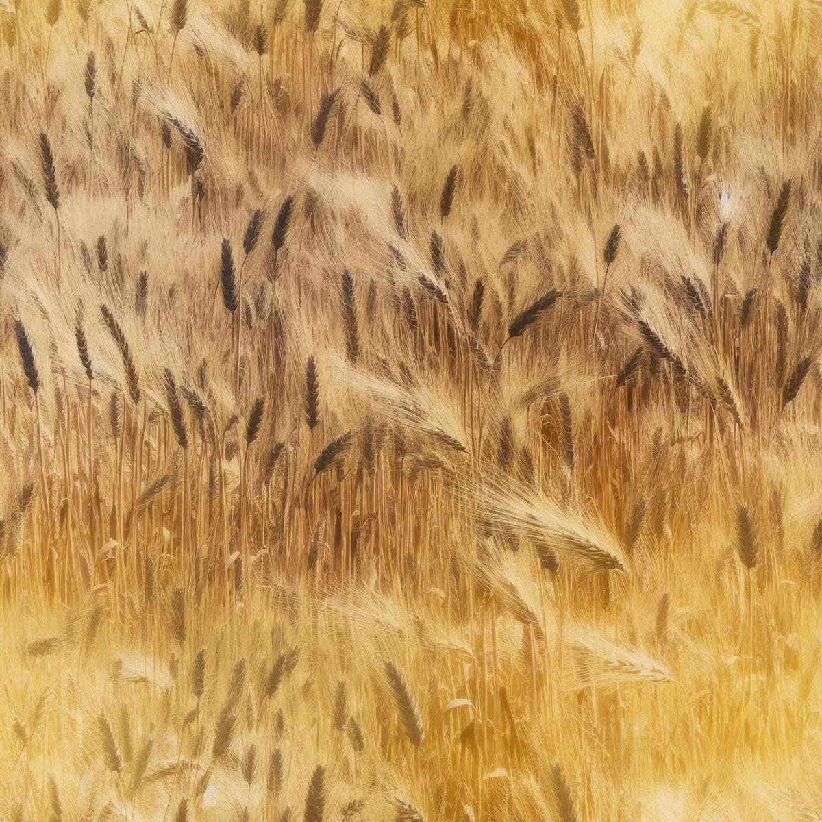 Golden Wheat Field Fabric