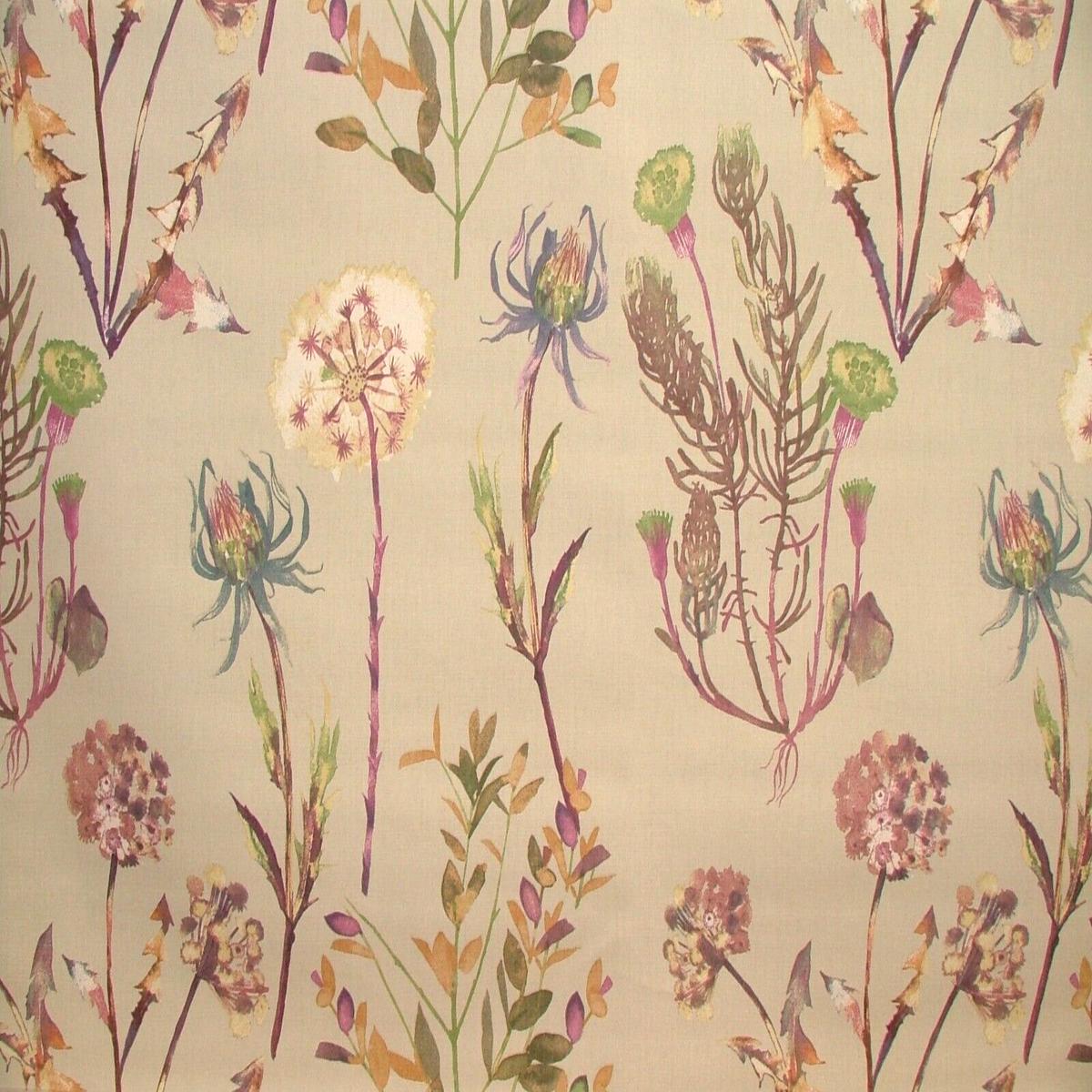 1.9m Prestigious Textiles Allium Jewel Cotton Fabric Upholstery Cushion Curtain