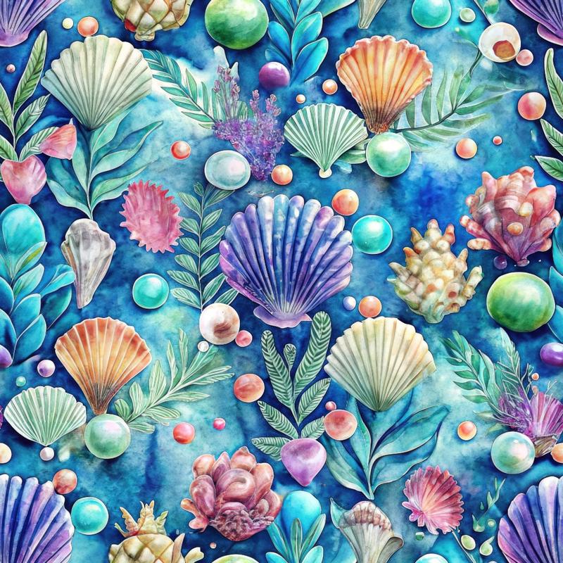 Oceanic Opulence Pattern 6 Quilting Cotton Fabric