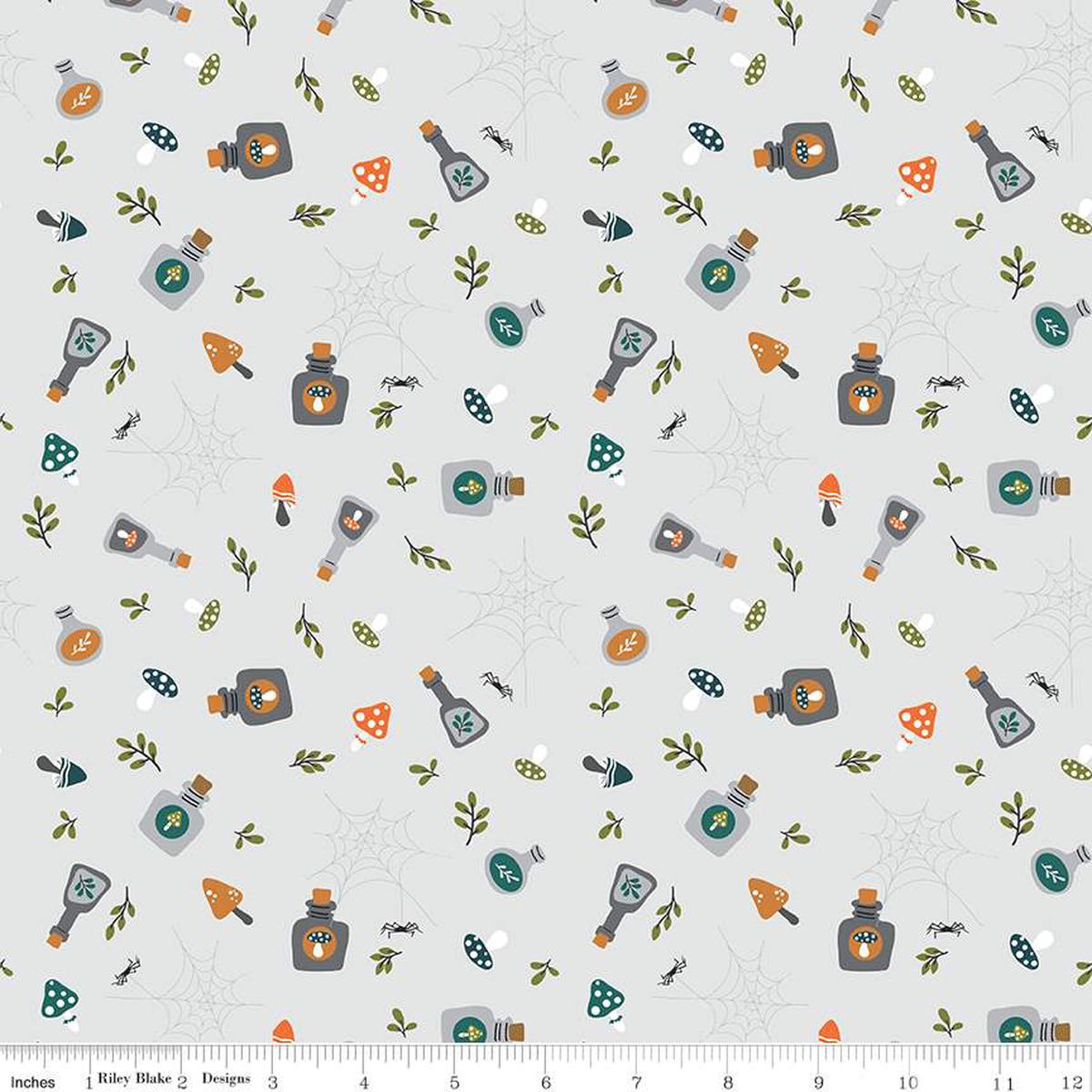 Fabric Riley Blake Smoke Potions Little Witch by the Quarter Yard C14562-SMOKE