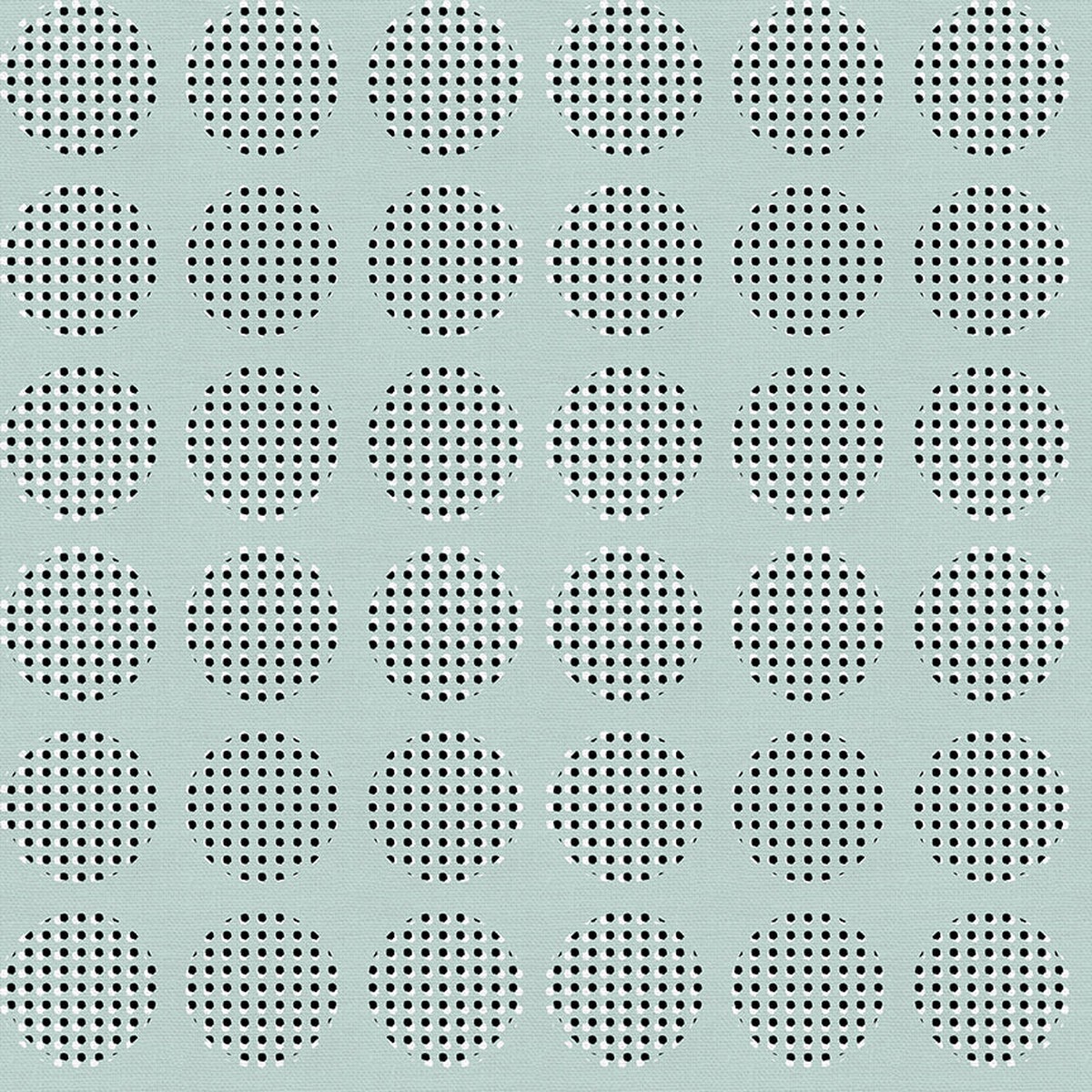 Stamped Circle - Aqua