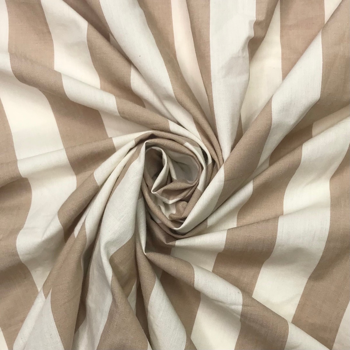 UB - Sweet Dreams - Cotton Woven - White/Beige Stripes - 2.22M Bundle