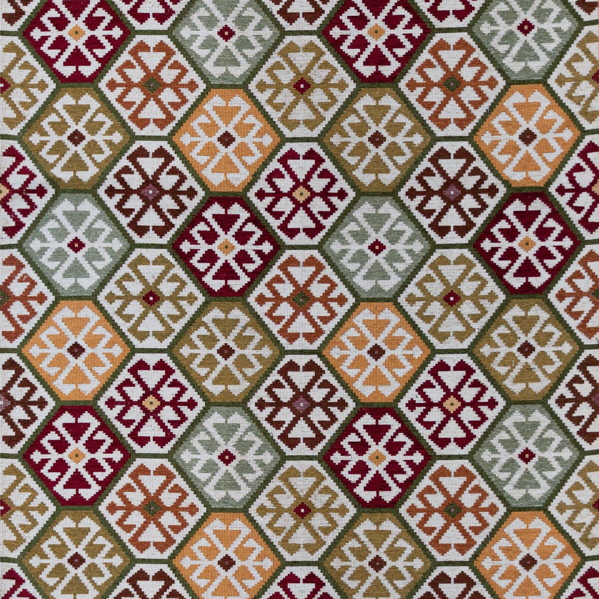 GASTON Y DANIELA - TESALONICA- ROJO/VERDE - Fabric by the Yard