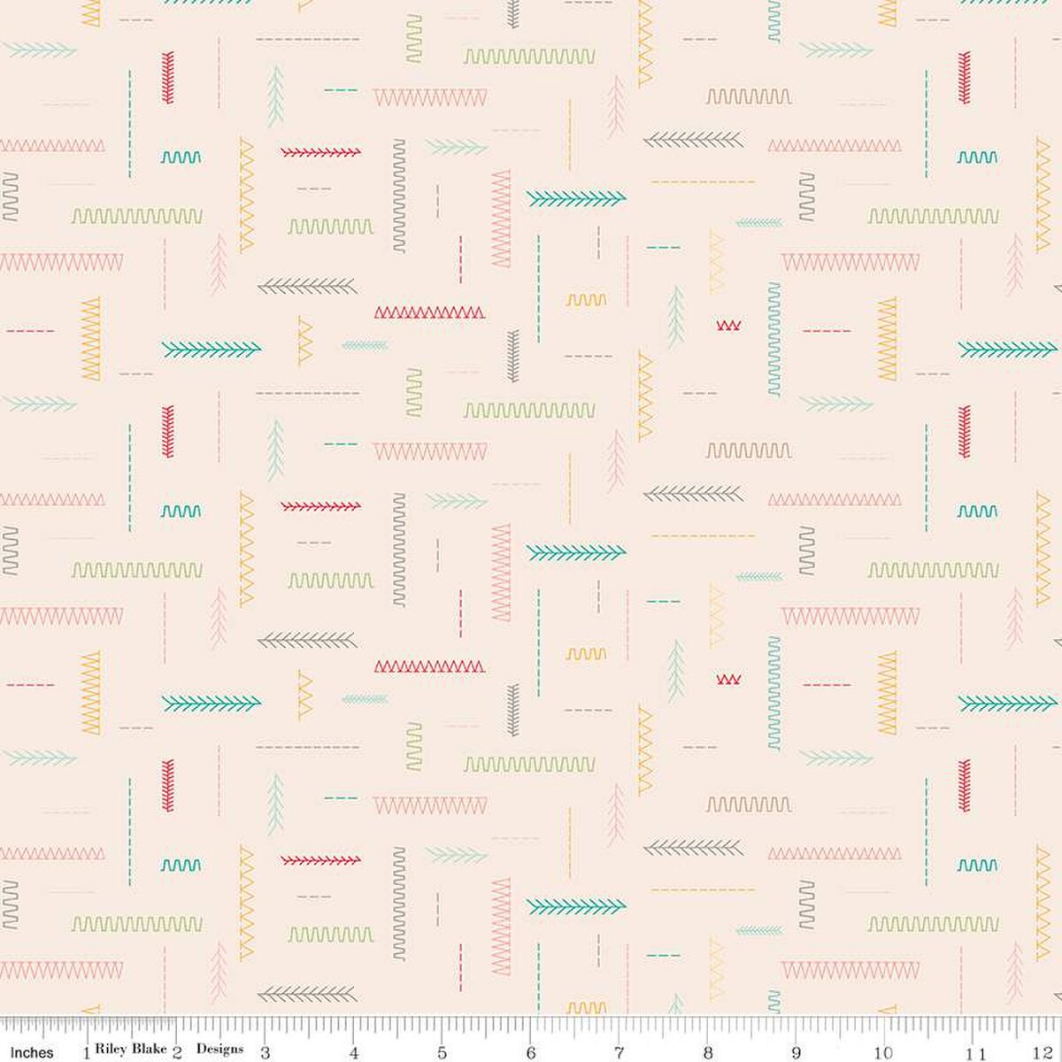 Fabric Riley Blake In Stitches Hush Hush 4 by the Quarter Yard C15443-STITCHES