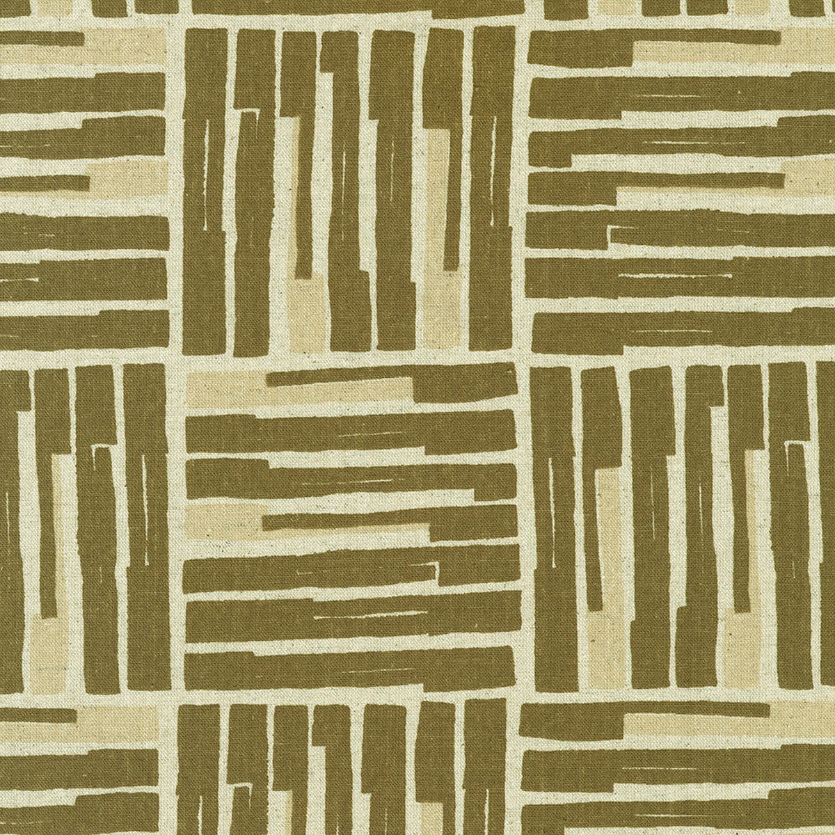 Anna Graham - Orchard Run Cotton Flax Print - Path in Natural