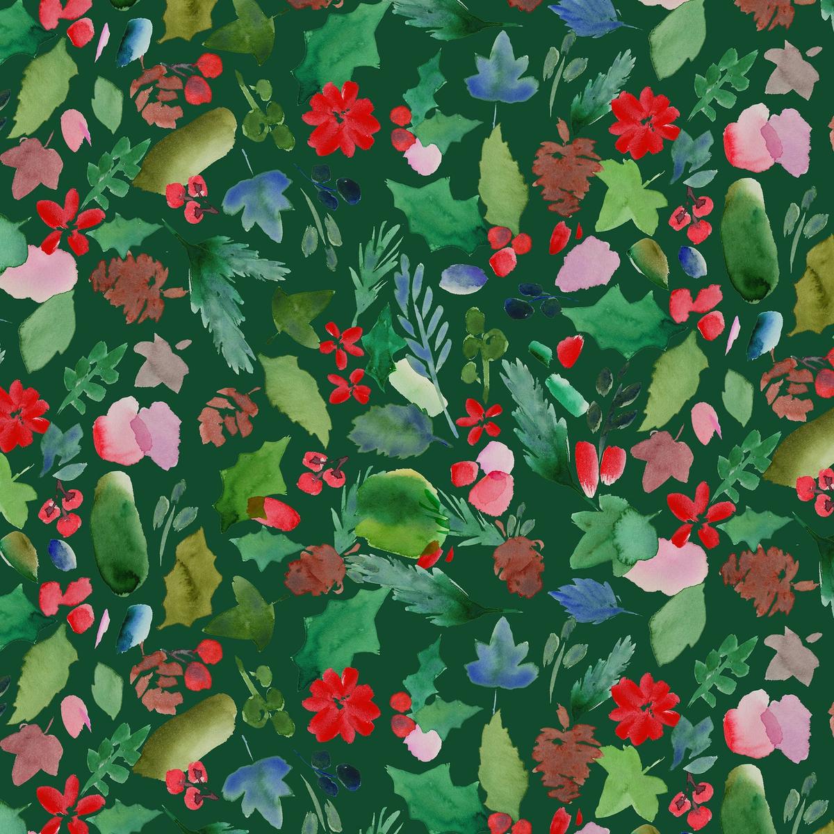 Lewis and Irene Merry Happy Christmas - Festive Foliage Forest