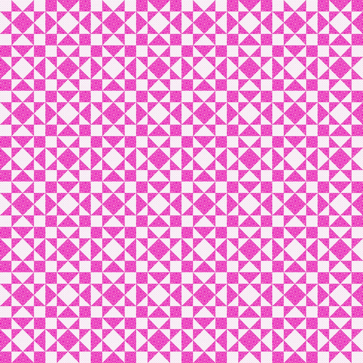 Magenta Pink Colorblock Party Cheater Prints 108" Cotton Fabric Per Yard