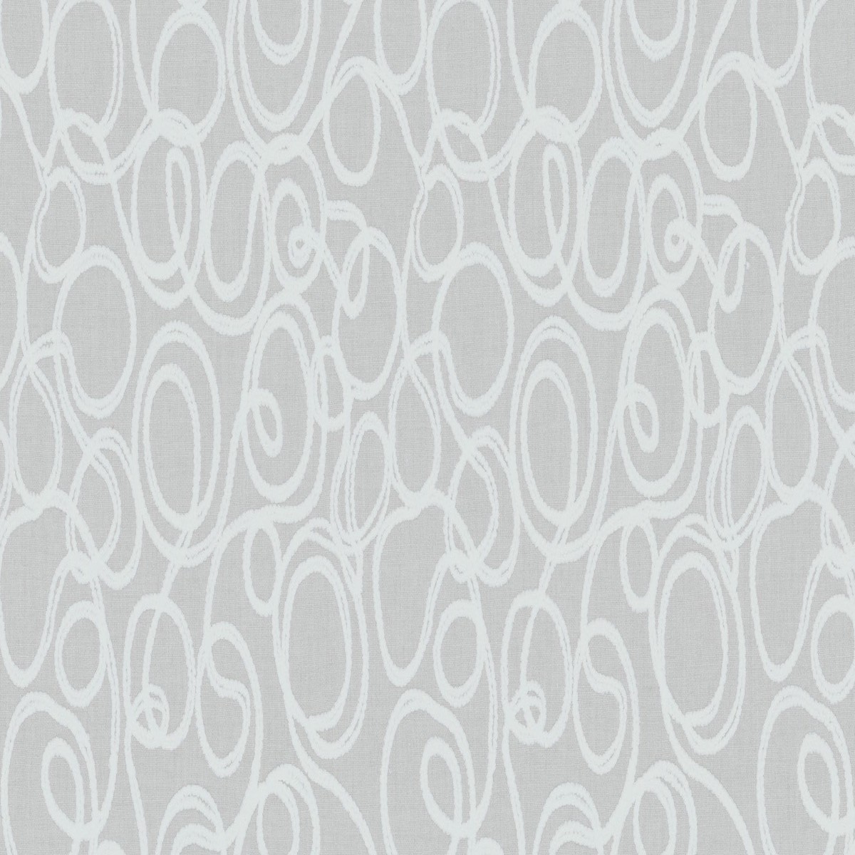 Squiggles 130 White Covington Fabric