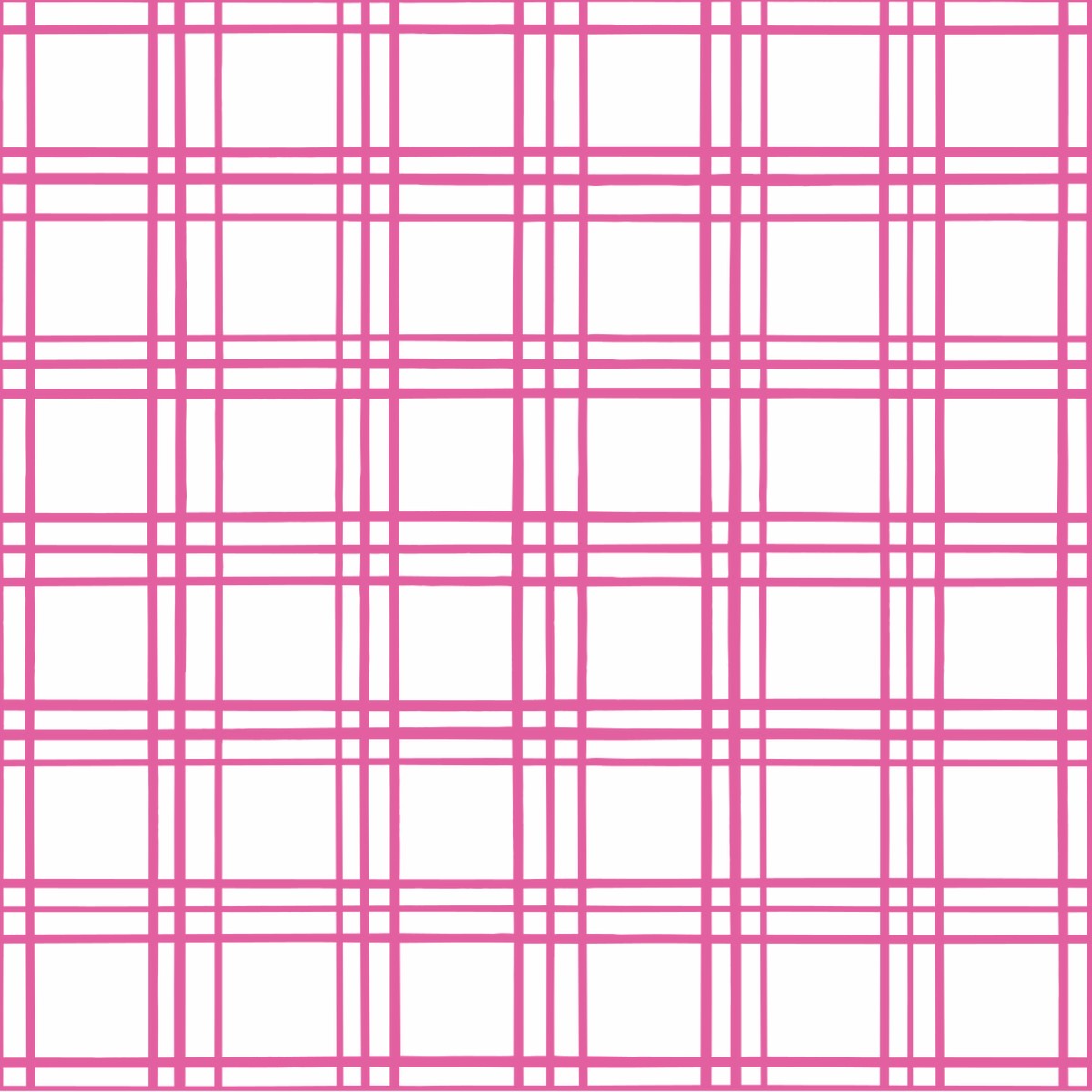 Geometric Plaid Fabric - Bashful Pink