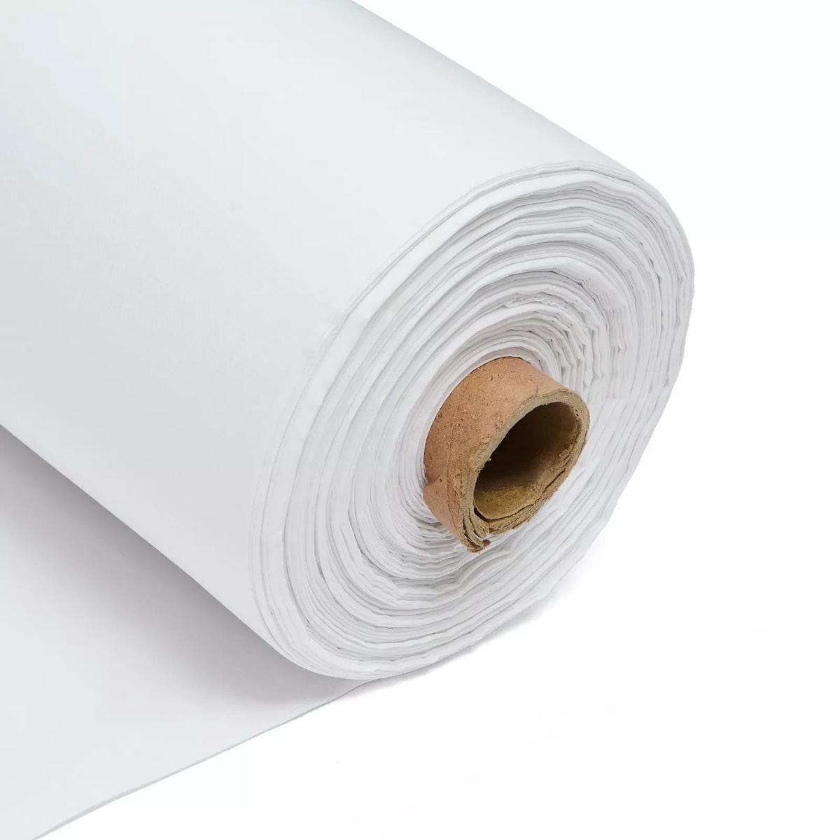 Blackout Curtain Lining Fabric White 3 Pass Total Blackout - 5 Metres
