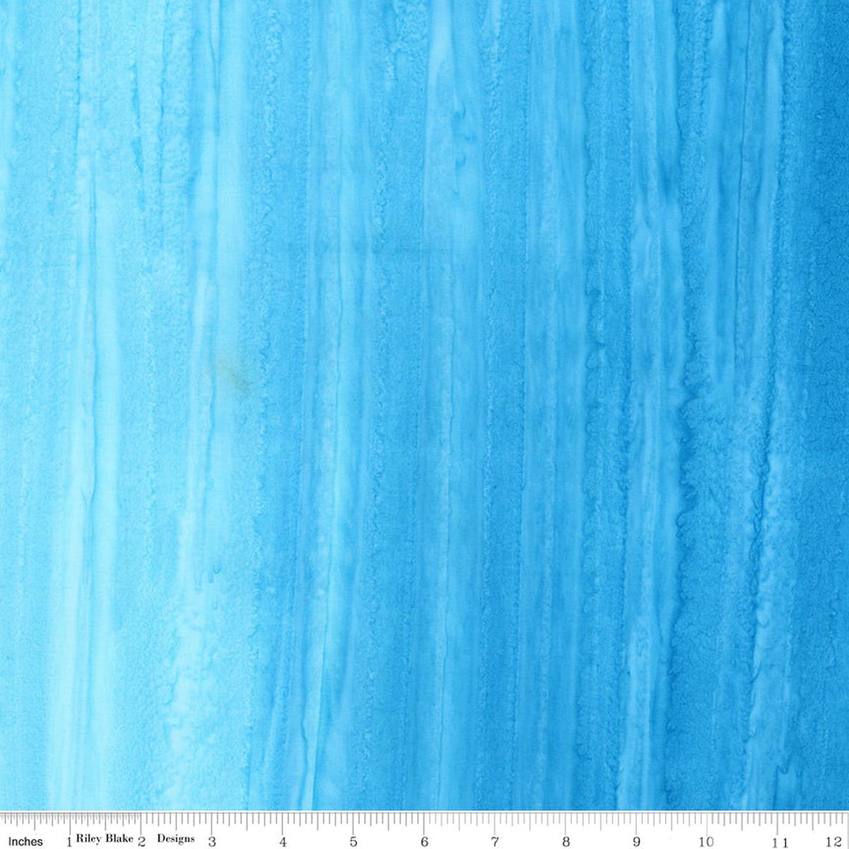 Elementals Color Play Fade Expressions Batiks Quilt Fabric - Cerulean Veil Blue - BT21200-694