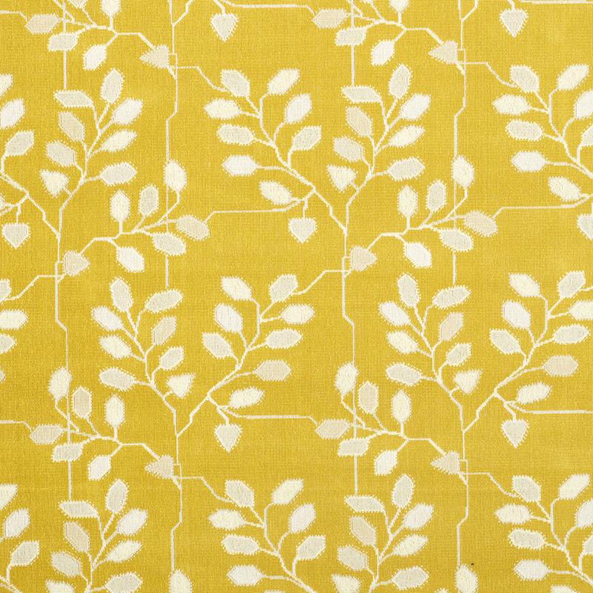 Schumacher Tumble Weed pingl Buttercup Fabric