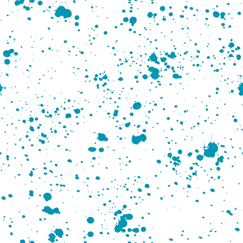 Paint Splatter Fabric - Cerulean Blue