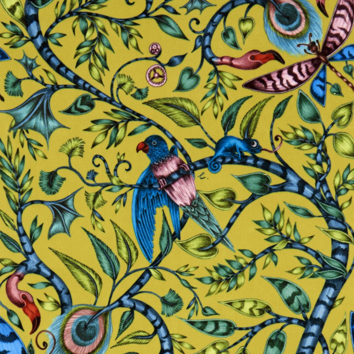 CLARKE AND CLARKE - ROUSSEAU VELVET- LIME - Fabric by the Yard - LIME