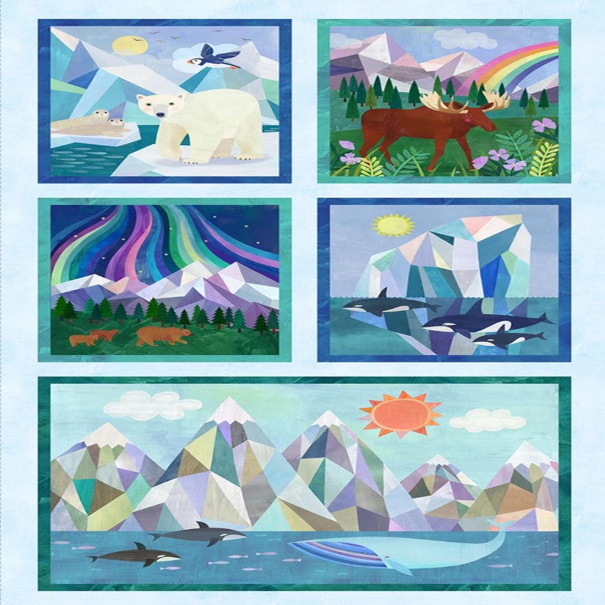 Michael Miller - Multi Alaska Panel -24in Repeat