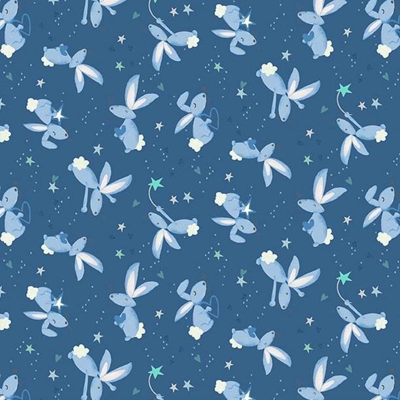 Safari Lullaby - Bunny Toss Blue