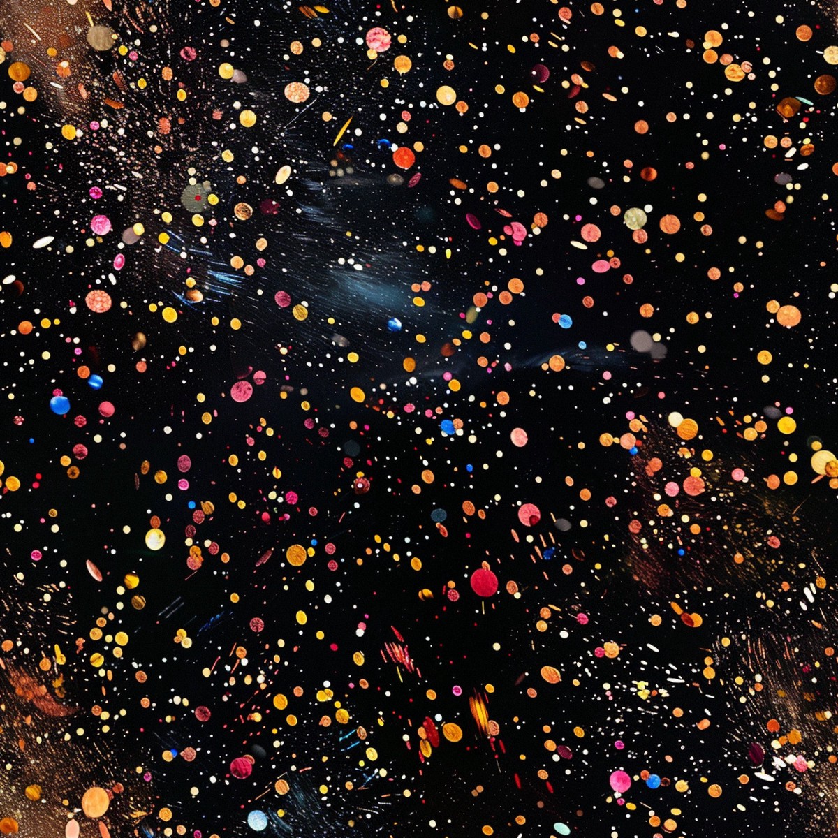 Glitter Paint Splatter Pattern 2 Quilting Cotton Fabric